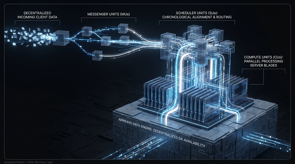 The Asymmetric Architecture of Arweave ($AR) and the AO Computing Layer