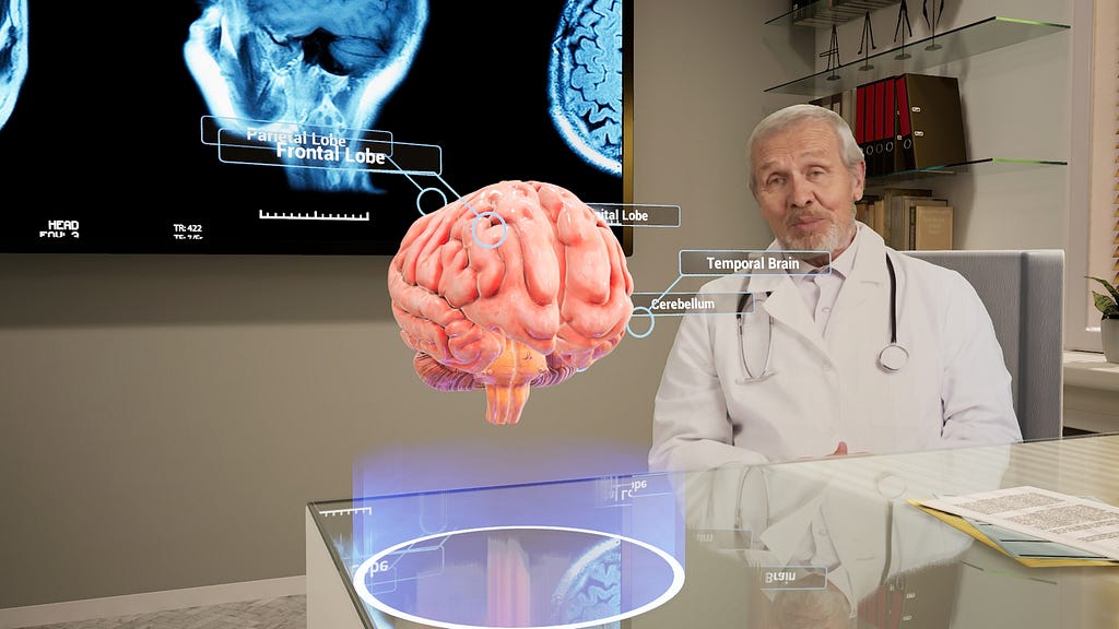 Doctors using virtual space for treating patients