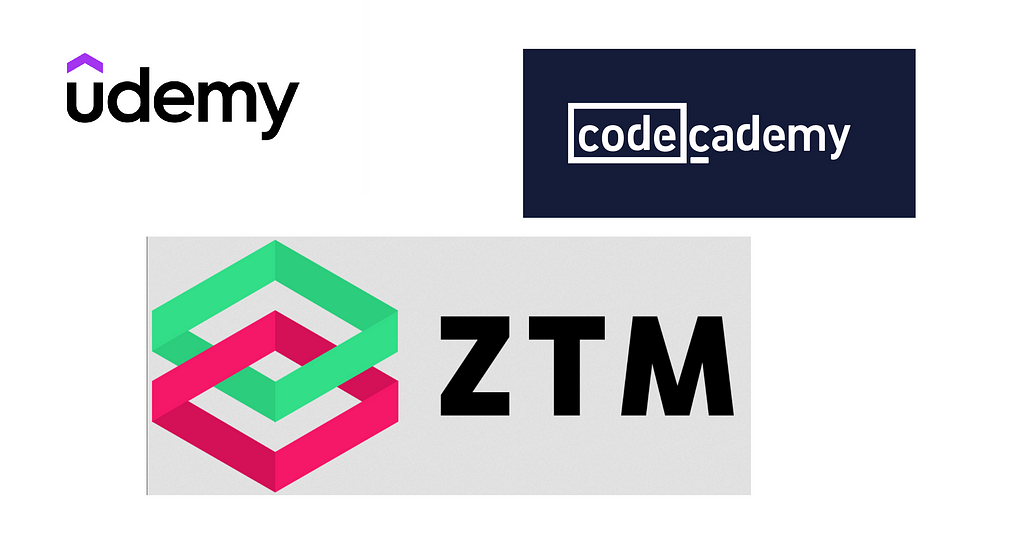 Review — Udemy vs CodeCademy vs Zero to Mastery Academy