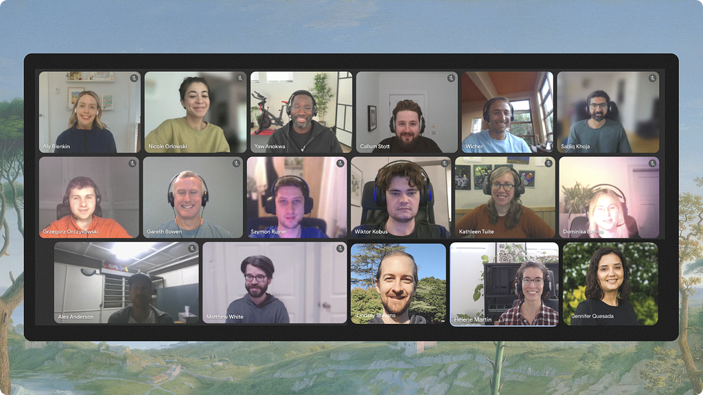 Zoom call with the entire ODK team