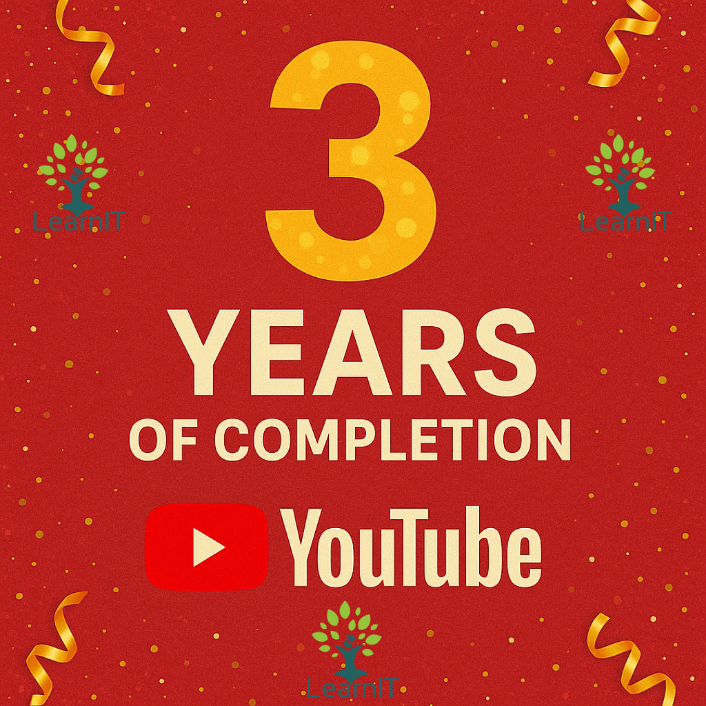 Celebrating 3 Years on !