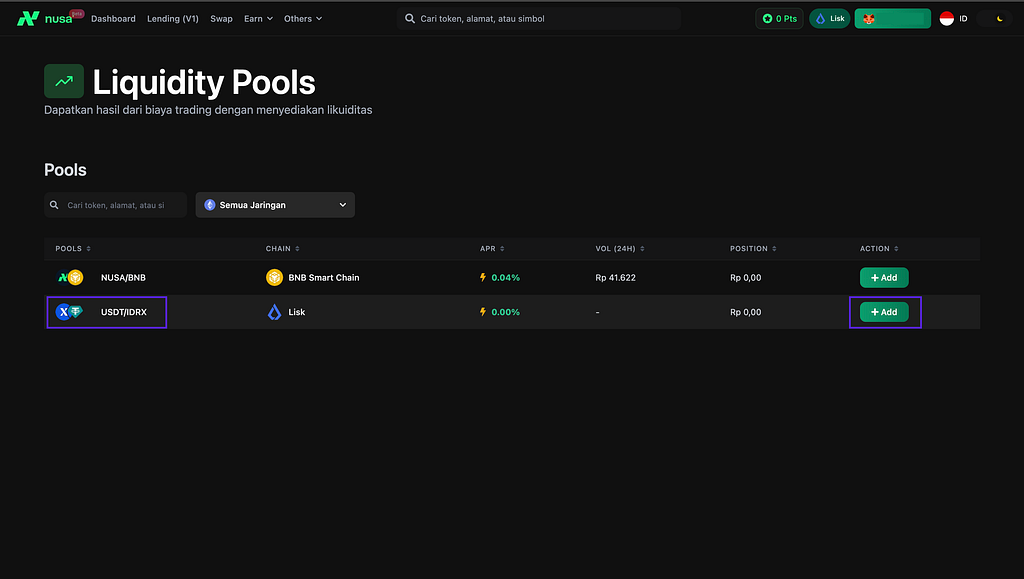 IDRX x LISK INCENTIVES PROGRAM