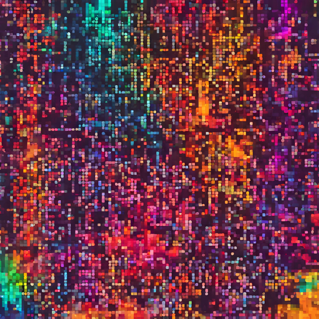 Colorfull map of human skills and the way they interact with each other