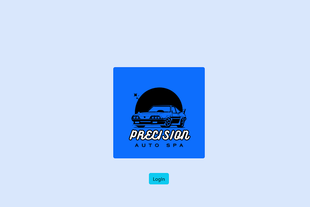 Precision Auto Spa Login Page