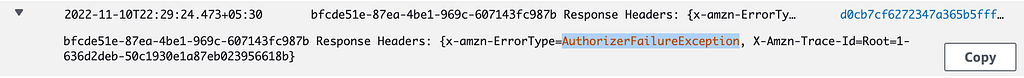 On Error, Log in CloudWatch