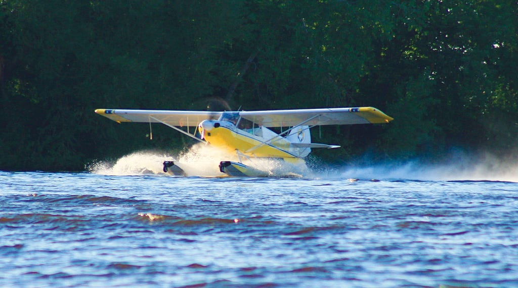 Photo of a seaplane in the water.