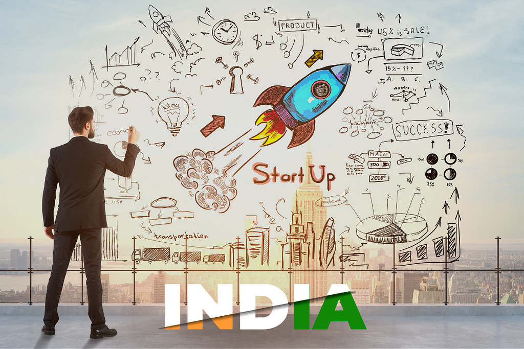 A businessman, startups, India’
