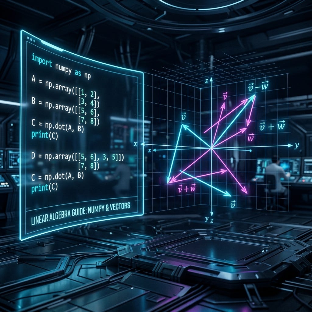 Complete Guide to Linear Algebra Using Python- Part 1- Vectors— The Building Blocks of Data