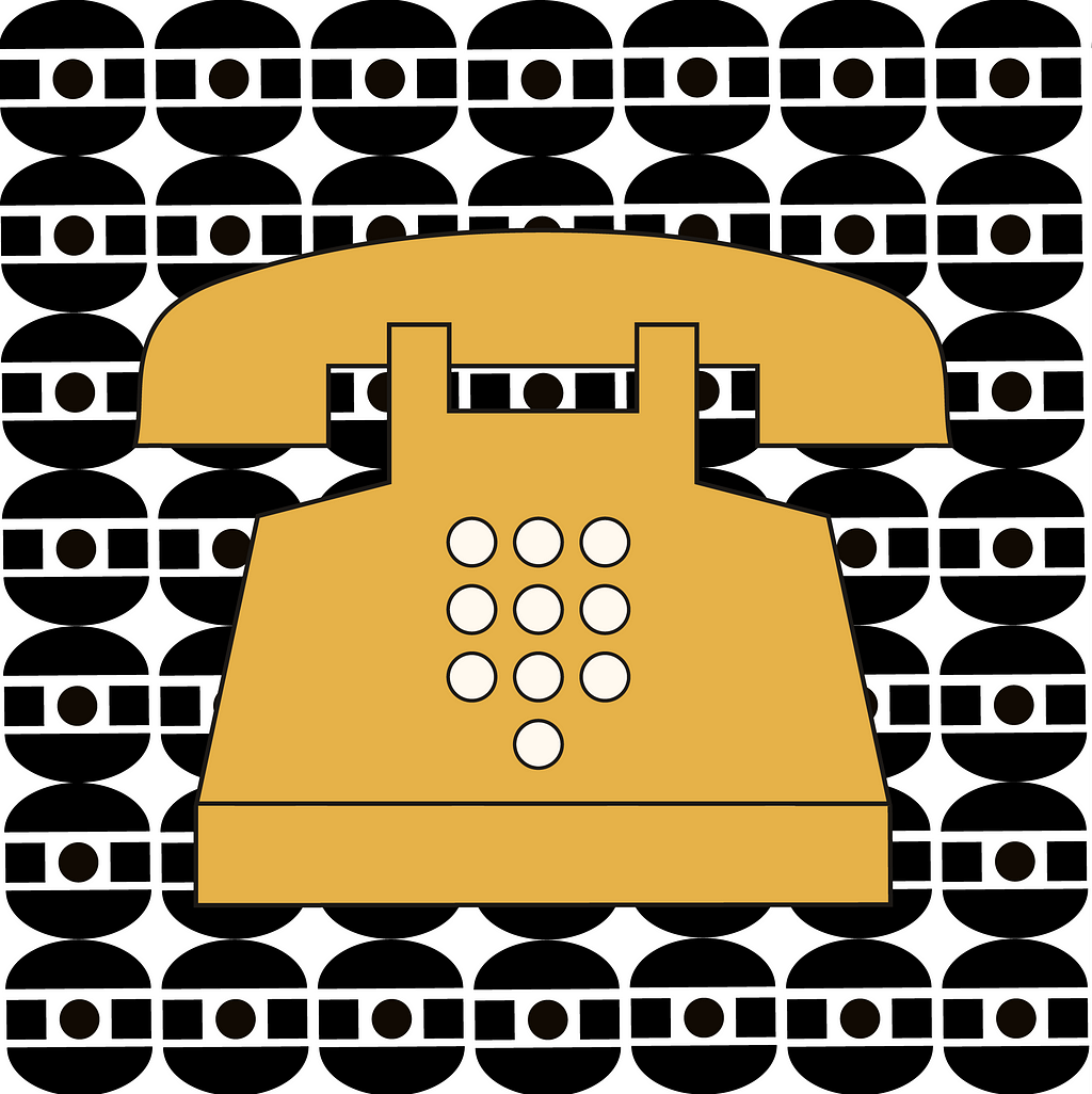 Illustration of a telephone.