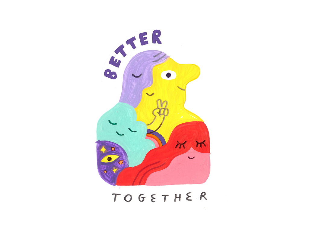 illustration of together