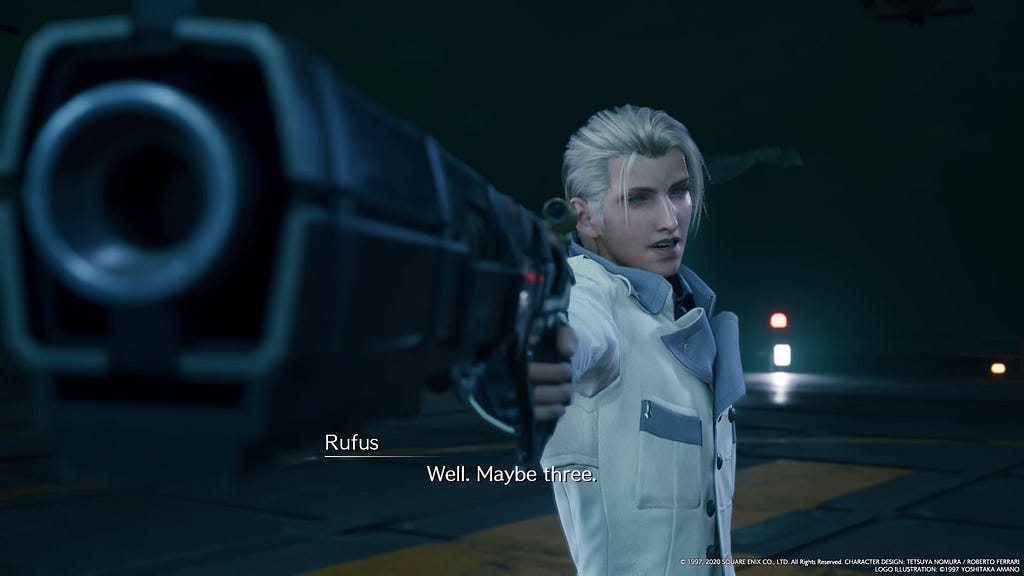 Rufus Shinra Final Fantasy 7 Remake Vice President