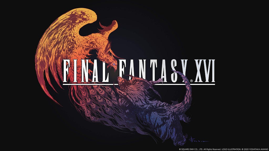 Final Fantasy XVI’s Logo design by Yoshitaka Amano