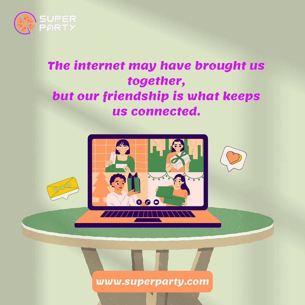 Virtual parties by superparty