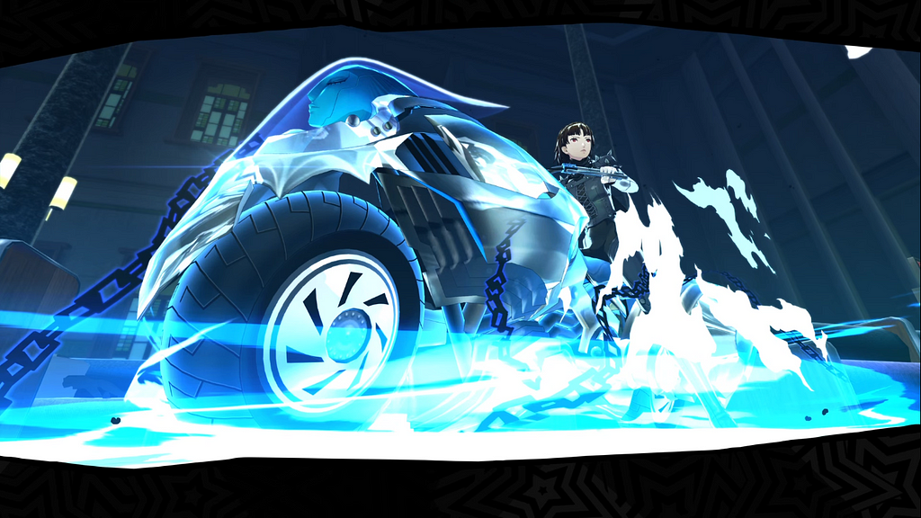 Makoto awakens to her Persona, which is a fucking motorcycle!