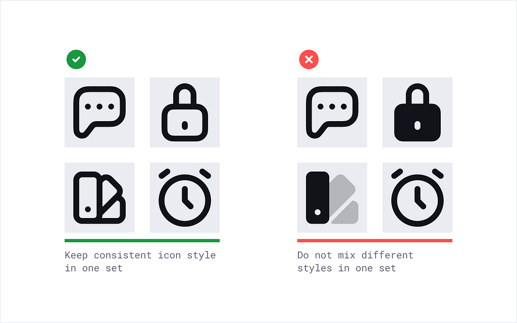 Icon Set Style (examples)