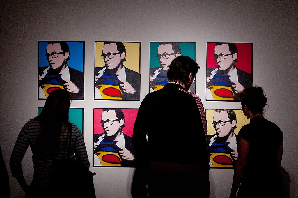 The Andy Warhol Exhibit at Olin Galleries.