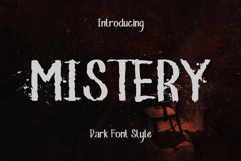 Mistery — Dark Font