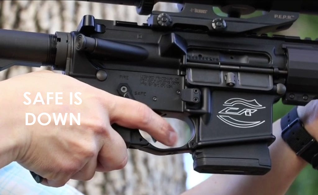 The safety can be installed so you feel it in the way of the trigger when safe.