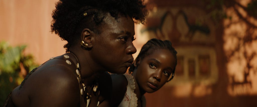 Viola Davis and Thuso Mbedu in The Woman King | Sony Pictures