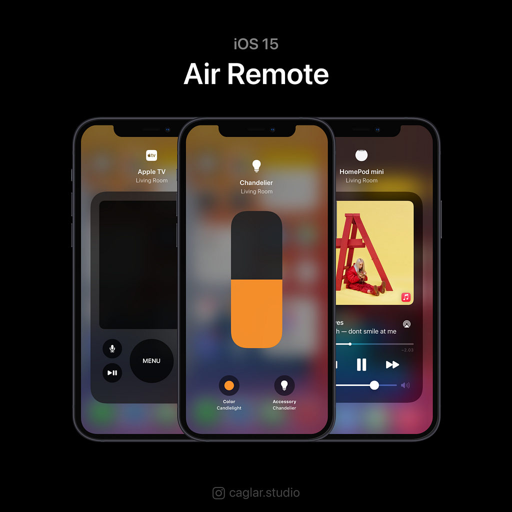 Use air remote to control your Apple TV, HomePod mini, and your lights