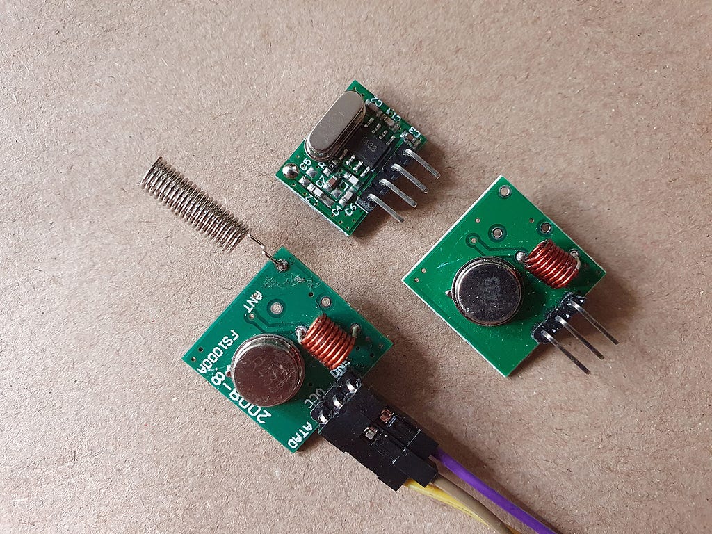 Three different RF transmitters