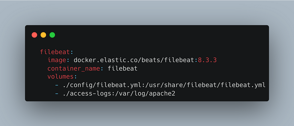 Filebeat Docker Compose Config