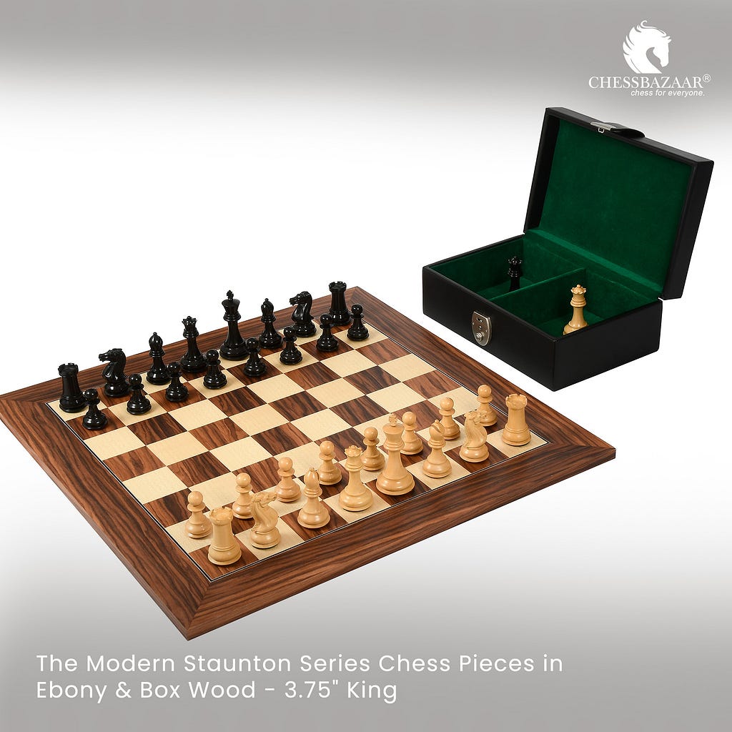 3.75 inches The Modern Staunton Chess Set