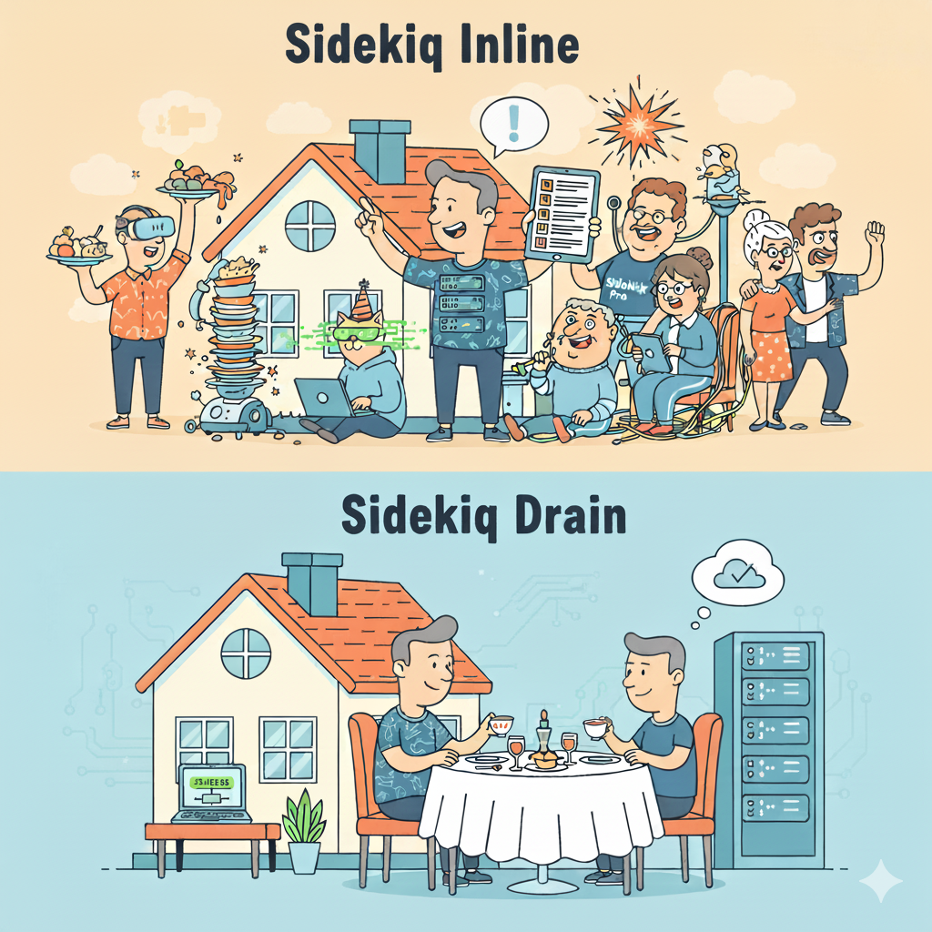 ️ Sidekiq Dinner Party: Why Inline Brings Everyone (and Drain Doesn’t) - Article by Deepan Kumar