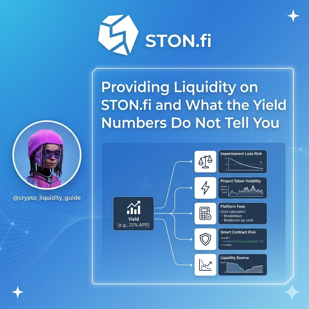 Providing Liquidity on STON.fi and What the Yield Numbers Do Not Tell You