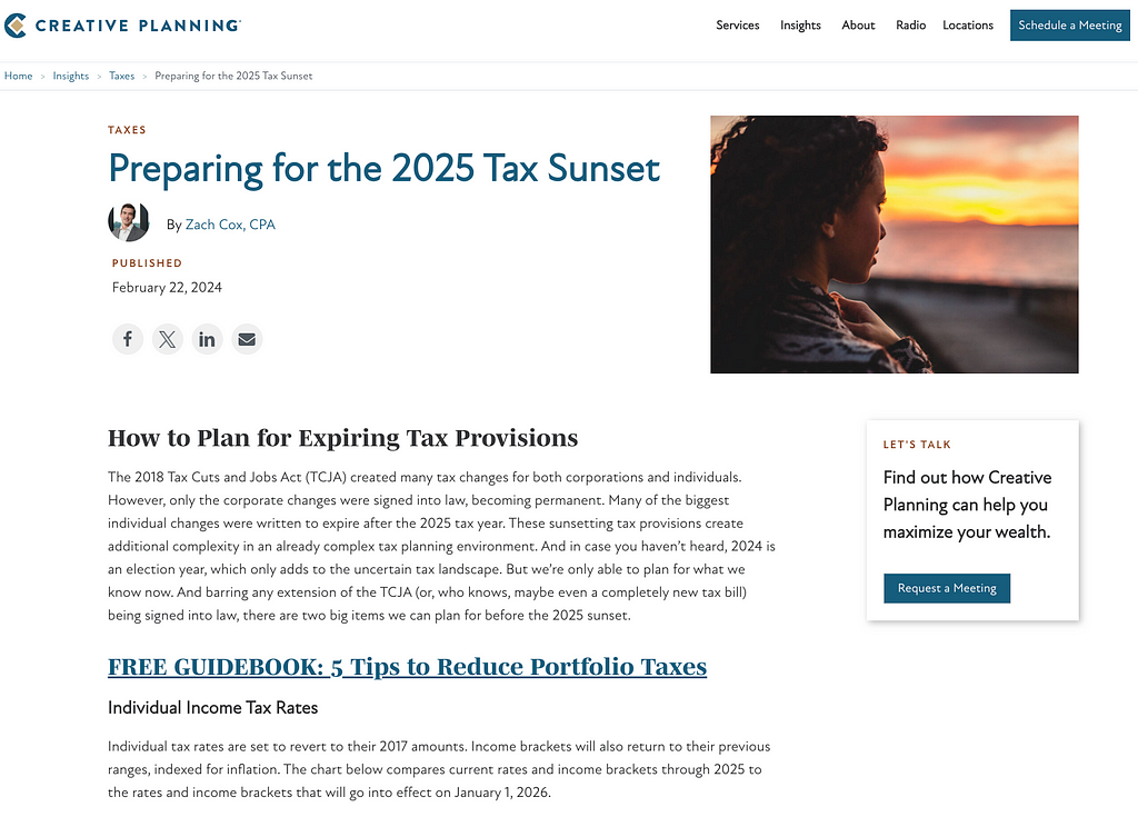 2018 Tax Cuts and Jobs Act (TCJA)