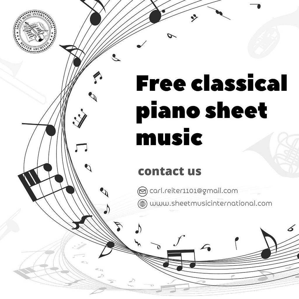 free classical piano sheet music