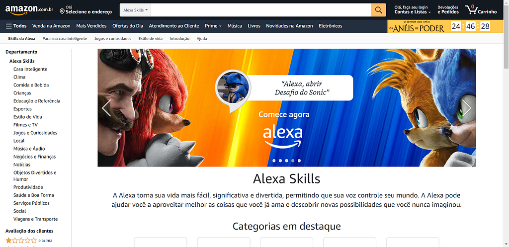 Loja da Alexa na Amazon.com.br