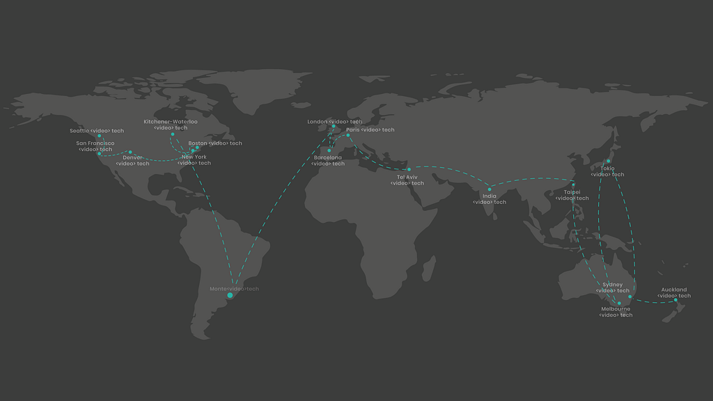 24 小時 video tech meetup 馬拉松，跟著太陽的推進路線，始於奧克蘭，經過台灣，終於西雅圖～ by JP Saibene, Organizer @ MonteVIDEO Tech | CEO @ Qualabs