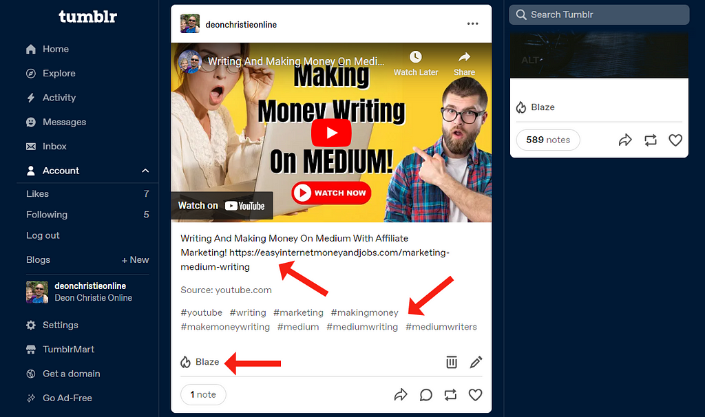 Affiliate Marketing Sales With Tumblr Blaze Paid Traffic Strategy Audience Targeting Methods