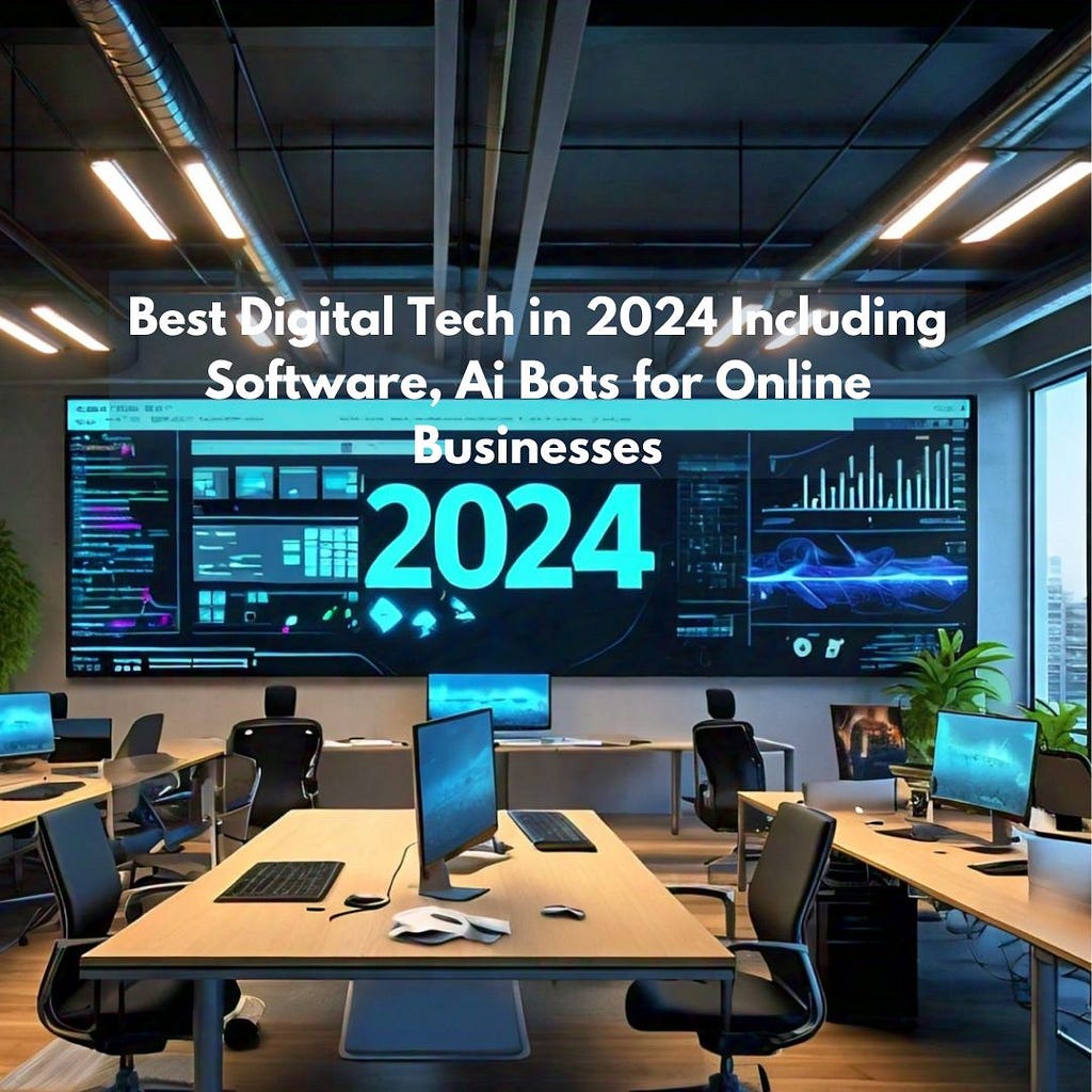 Best Digital Tech in 2024 Including Software, Ai Bots for Online Businesses