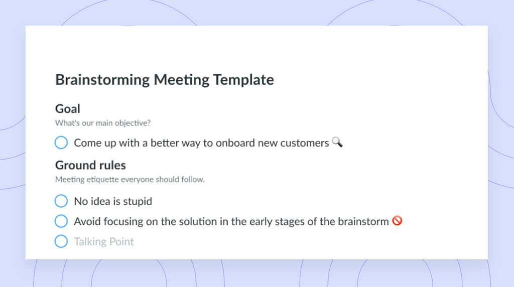 https://fellow.app/meeting-templates/brainstorming-meeting-agenda/