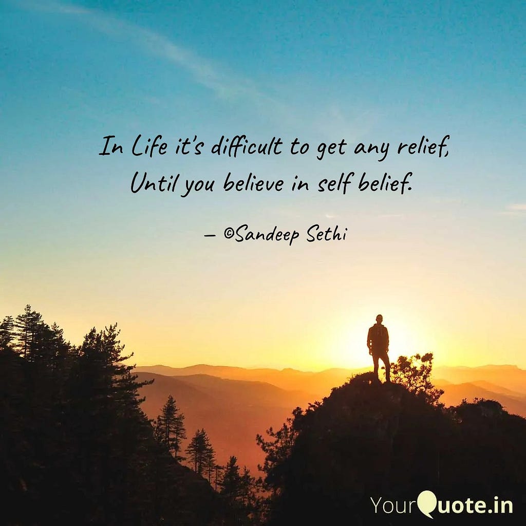Quote on Self Belief