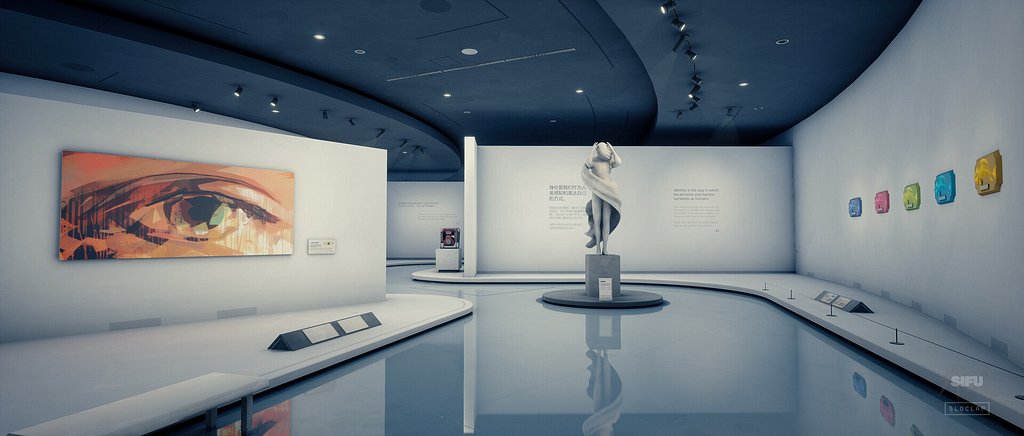 a look inside the identity exhibit in the museum
