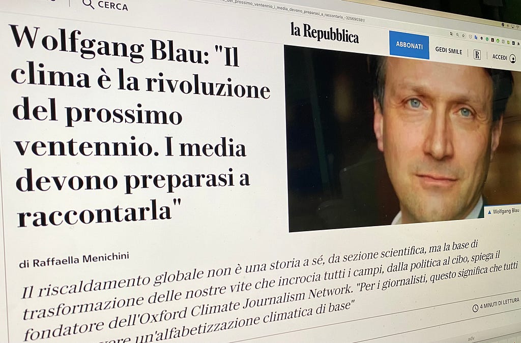 Screenshot La Repubblica