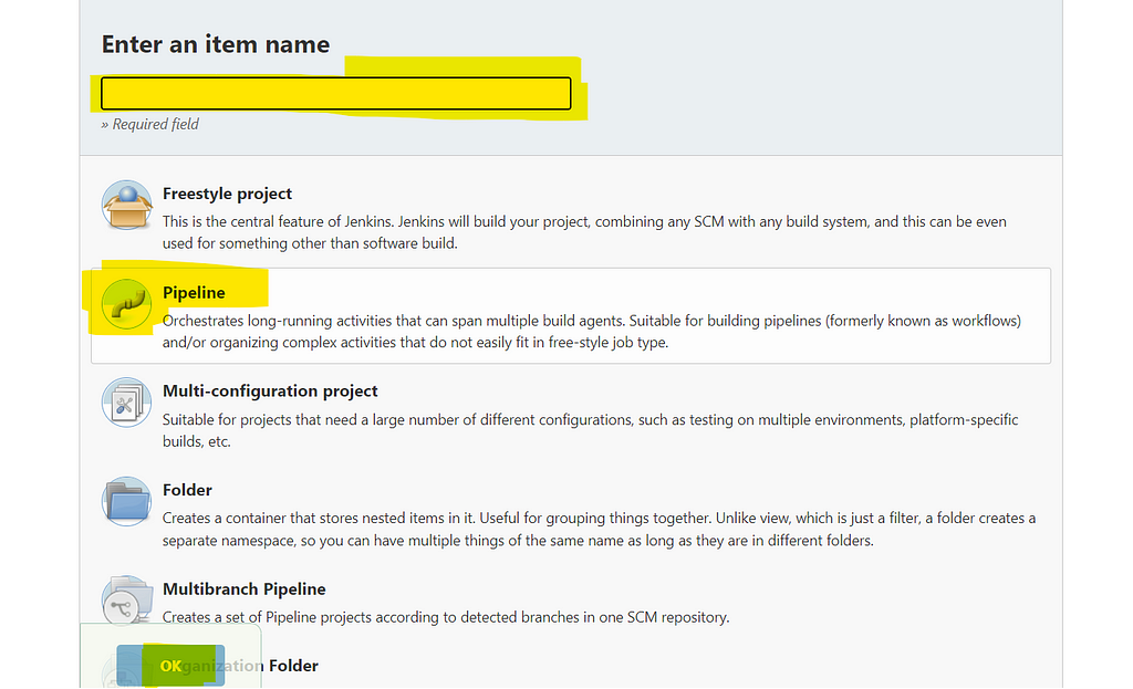 Creating pipeline on Jenkins