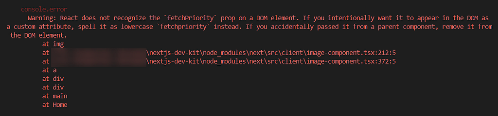 Unexpected React-based warnings