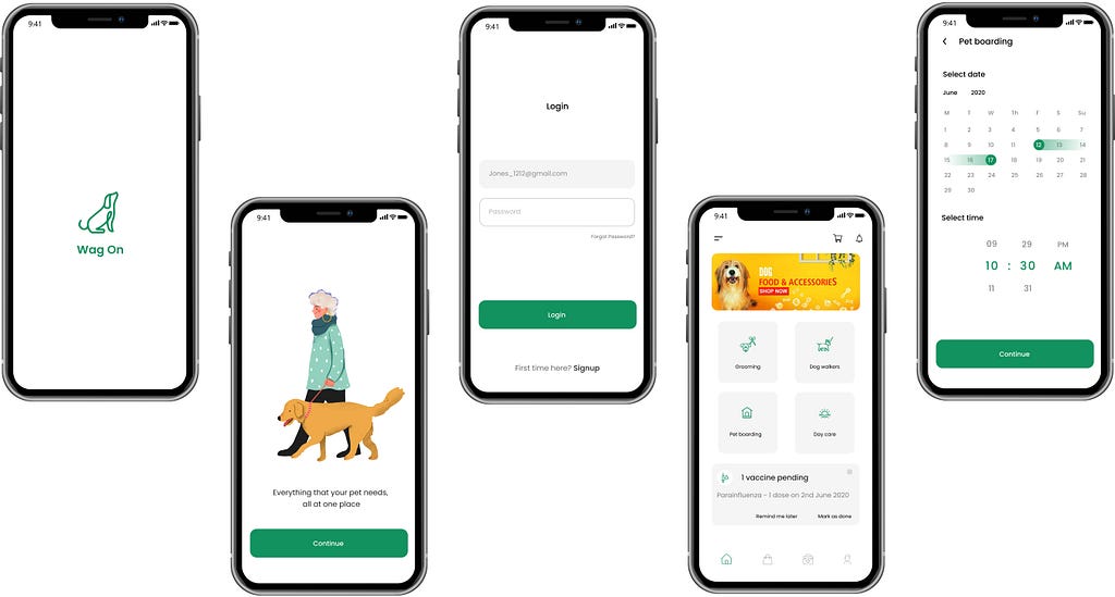 A UI/UX case study on- Wag On