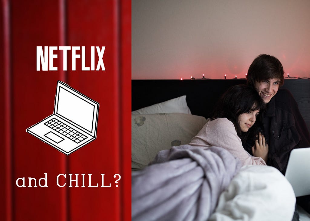 Netflix & chill valentine’s day card customized with a photo