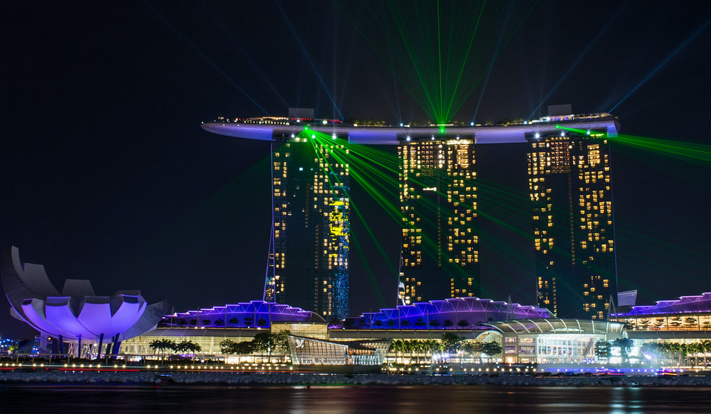 Marina Bay Sands Light Show, Singapore