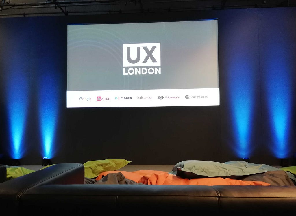 Simulcast room at UX London