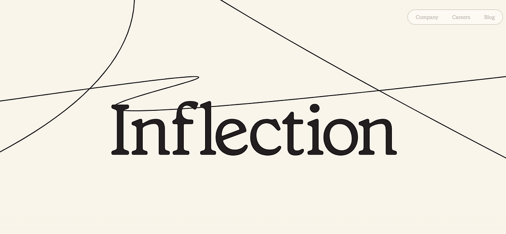 inflection AI’s homepage