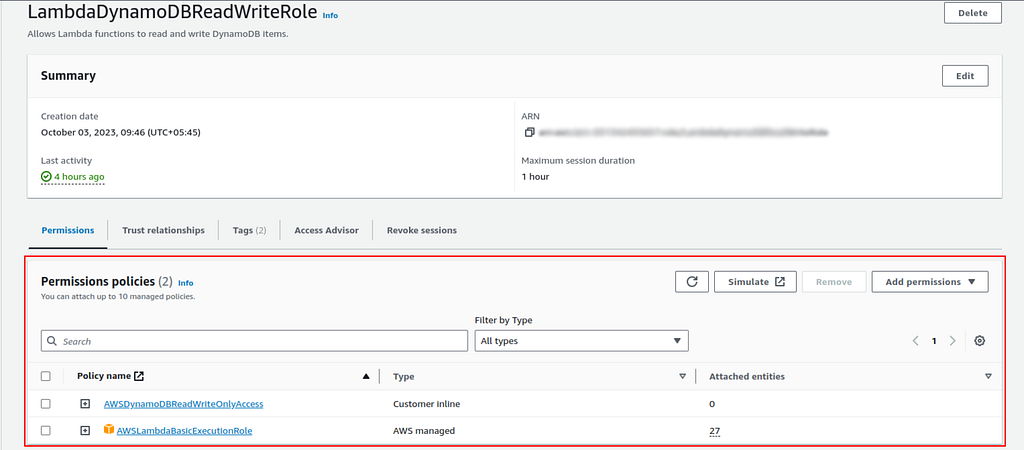 Lambda Execution Role