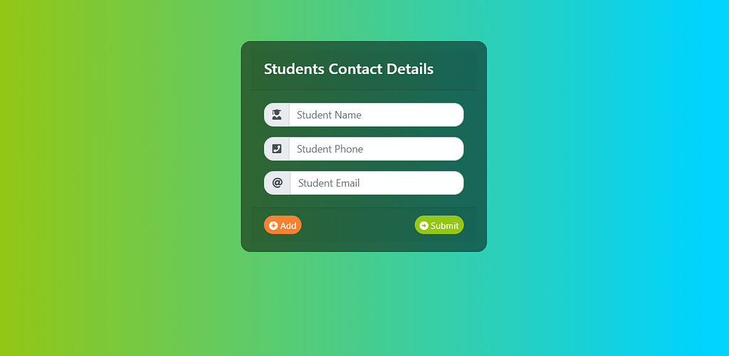 Beautiful contact forms