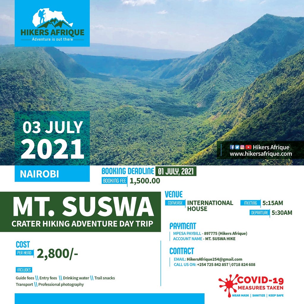 Mt. Suswa advert