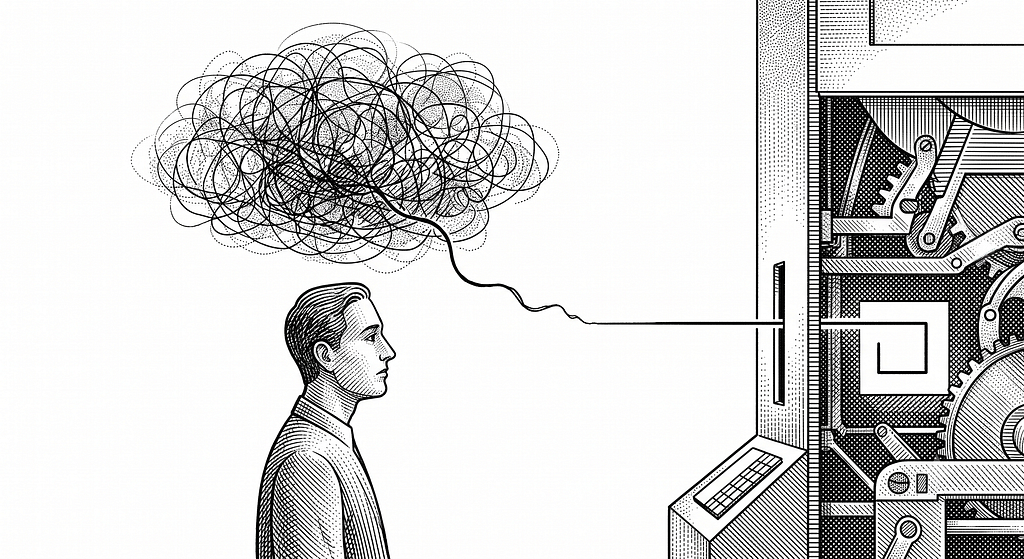 Your standards are useless to the machine until you pull them out of the tangle and set them down in words.